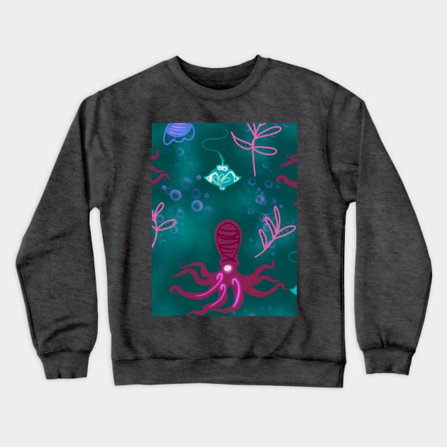 Ocean design Crewneck Sweatshirt by VizirArt